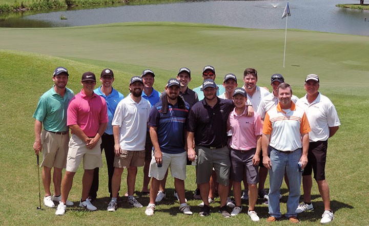 Several employees at the annual KraftCPAs golf tournament
